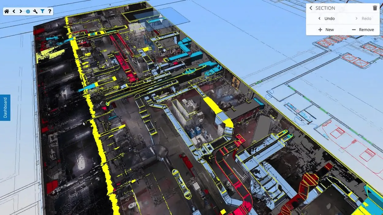 A screenshot of Sitedesk 3D visualisation tool, acquired Glider