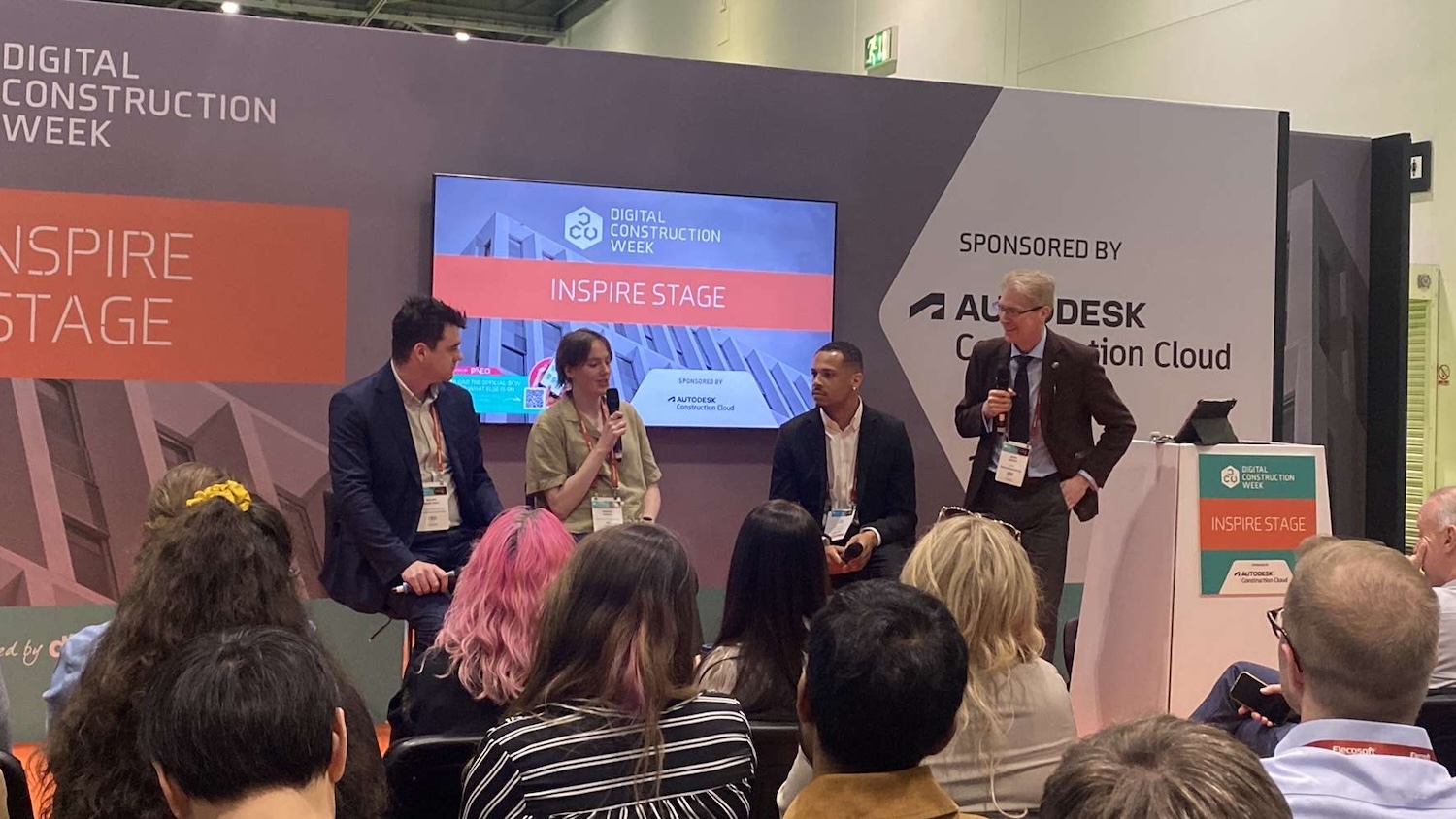 Image of the next generation panel debating at DCW