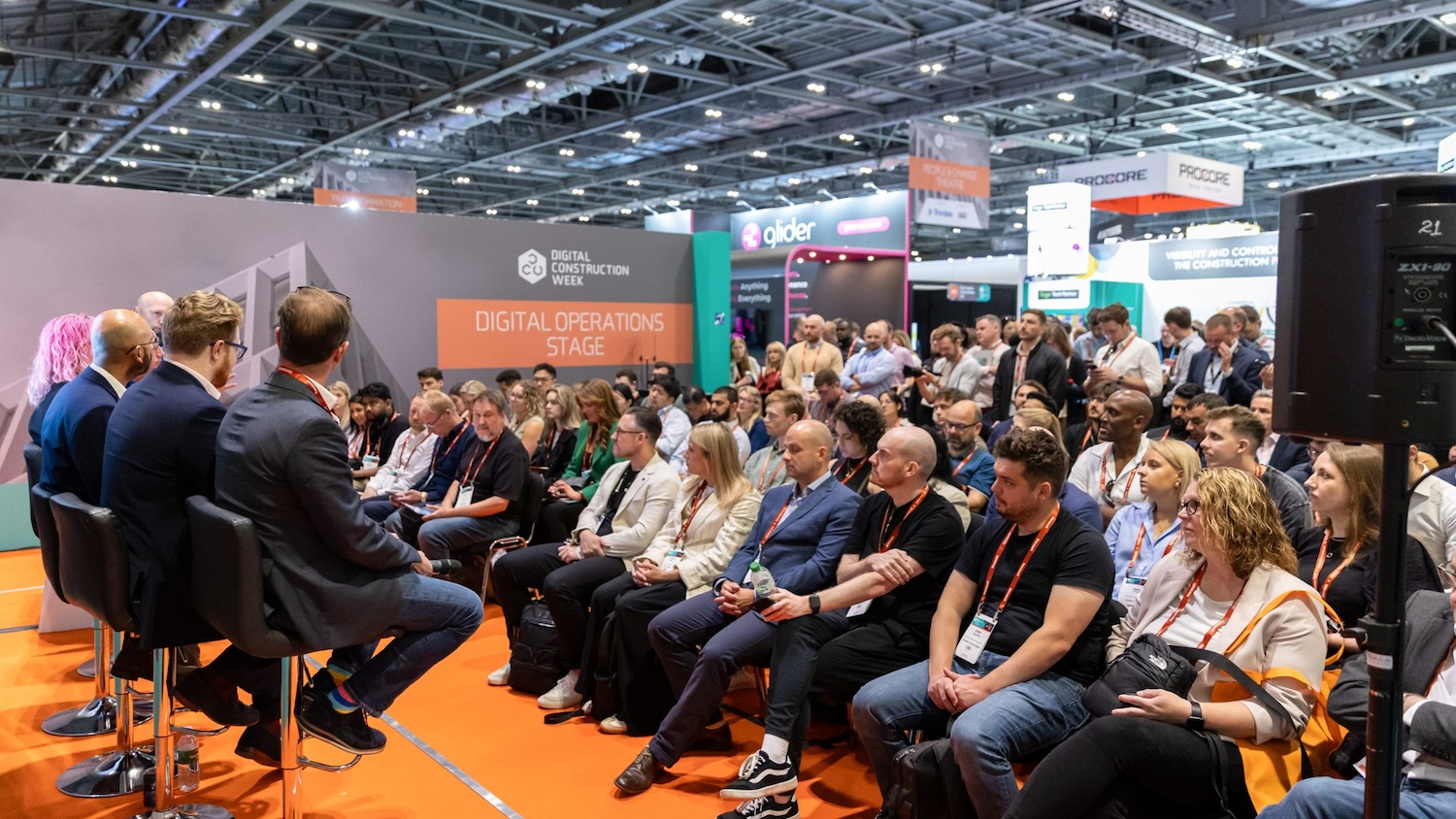 A busy presentation at Digital Construction Week 2025