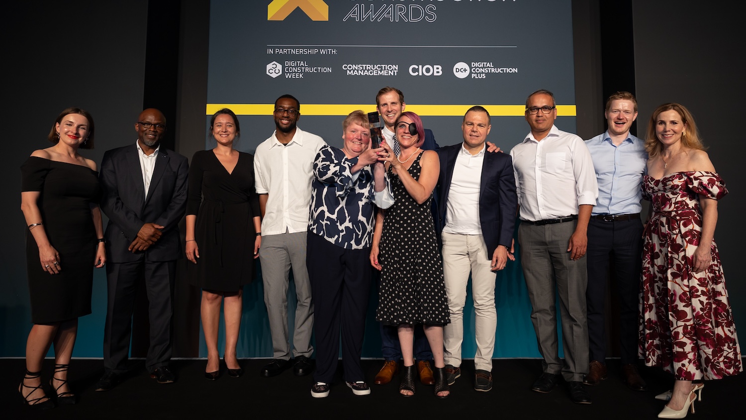 The Mace Consult team at the Digital Construction Awards