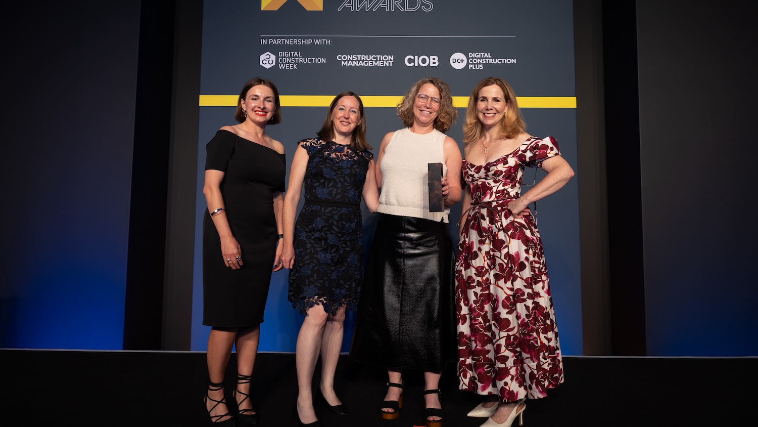 Skyline Cockpit collects its trophy at the Digital Construction Awards 2025