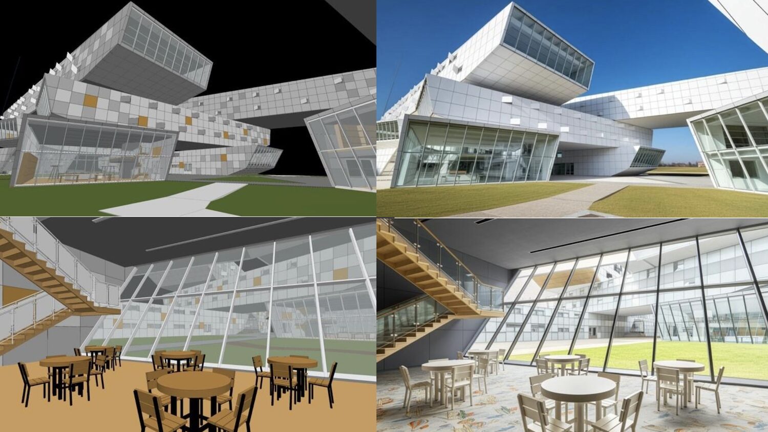 Examples of photo-realistic AI rendering in Motif