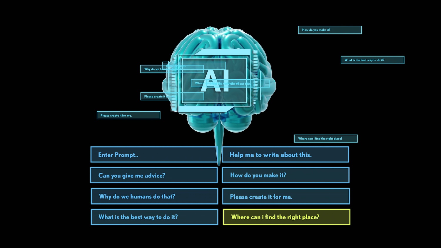 image of AI being asked questions