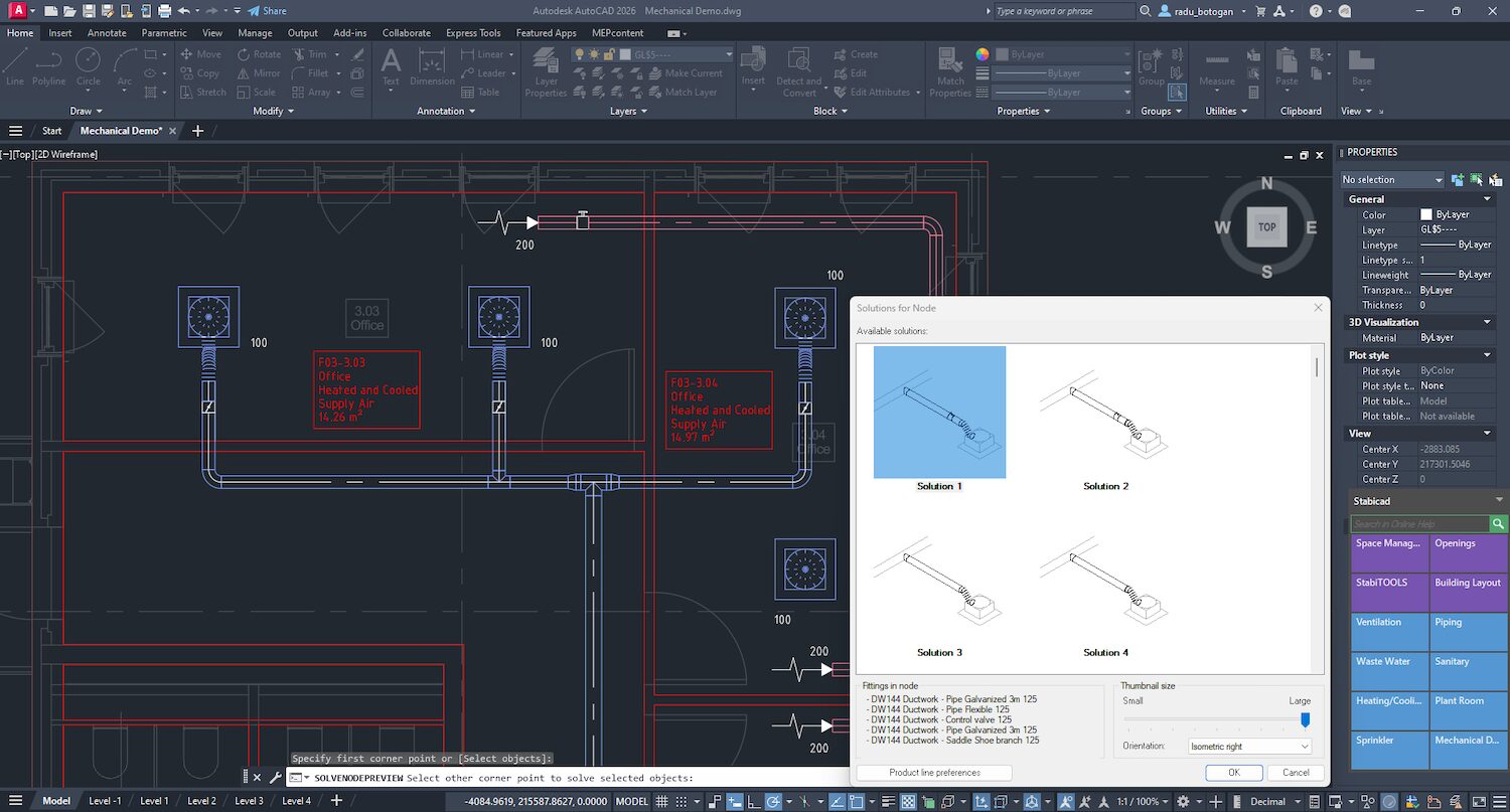 Screenshot of Stabicad for AutoCAD